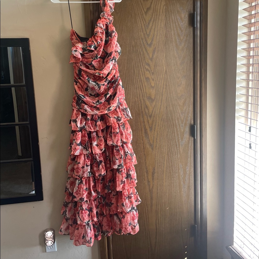 Off The Shoulder Ruffle Tiered Maxi Dress from The Vici Collection